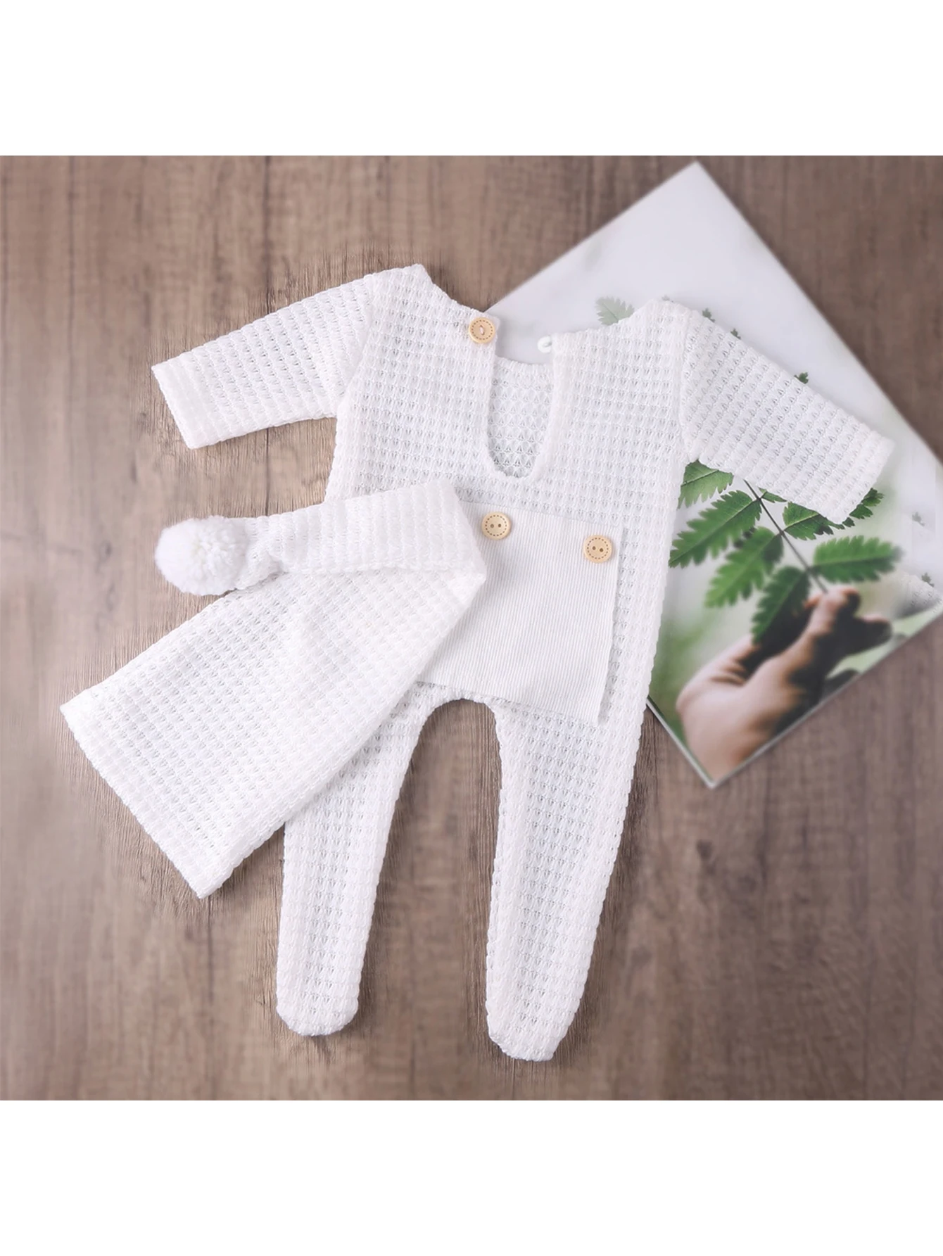 Newborn baby photography clothing onesie studio photo crawling clothes knitted boys and girls holiday shooting clothes