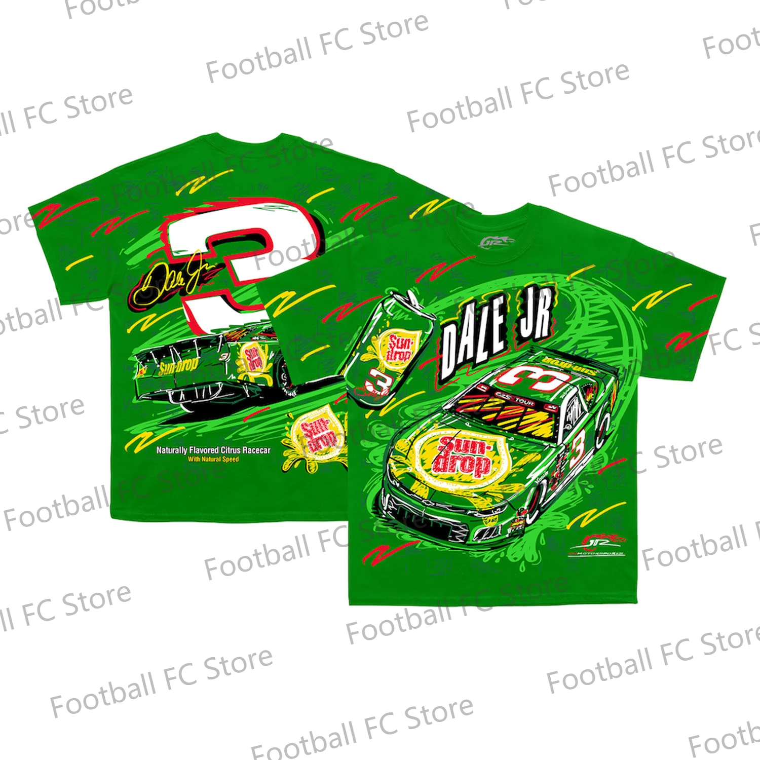 2024 New Arrival Dale Earnhardt Jr. JR Motorsports Official Team Apparel Sun Drop Total Print T-Shirt