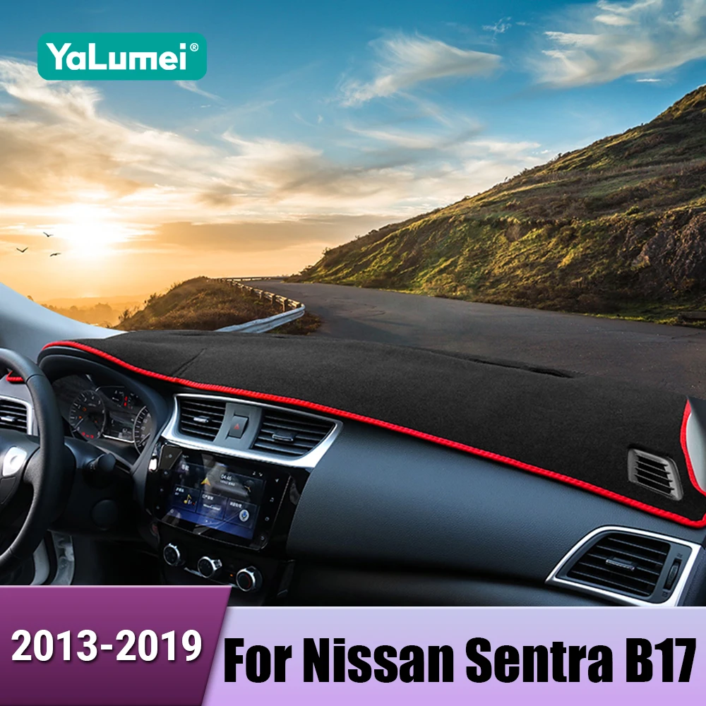 Für Nissan Sentra B17 Sylphy 2013 2014 2015 2016 2017 2018 2019 Auto Dashboard Abdeckung Vermeiden Licht Matte Anti-Uv Nicht-Slip Zubehör