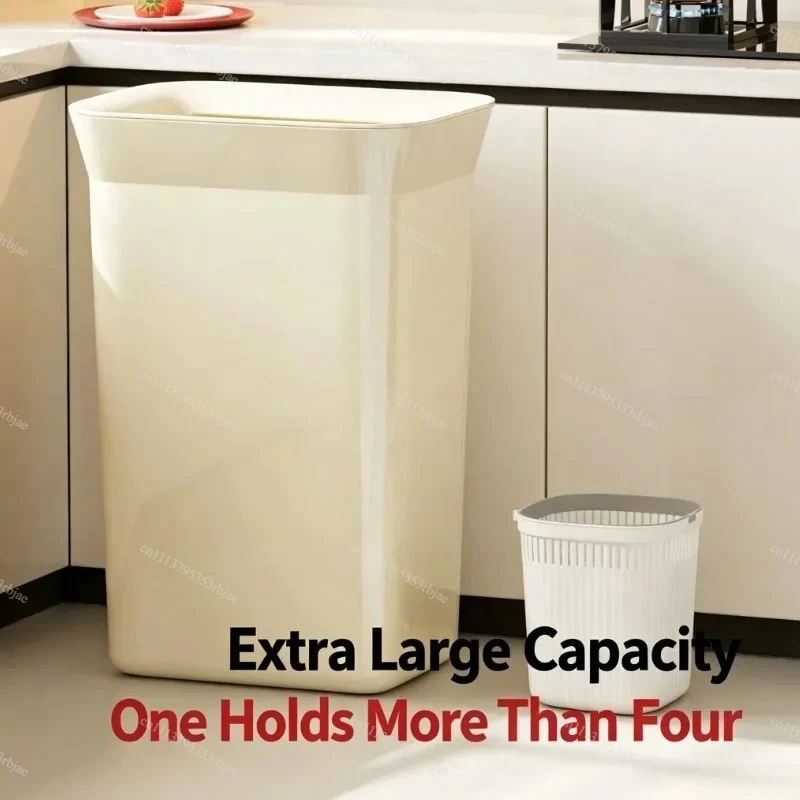 Premium Household Rubbish Bin - Tall & Slim Profile, Easy-Clean Surface, Perfect for Modern Kitchen with Living Room or Bathroom