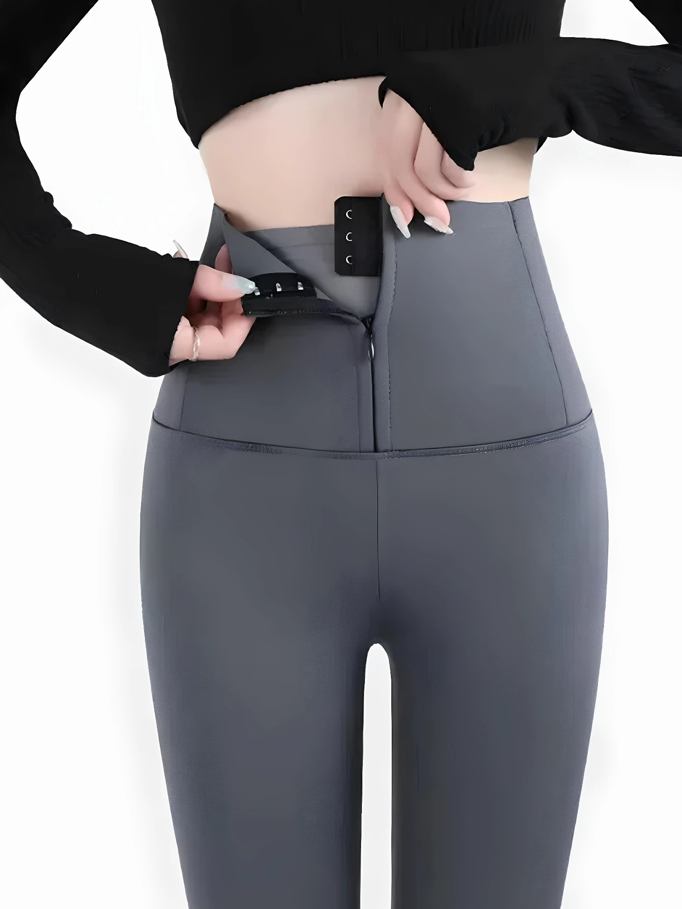 

Женские узкие леггинсы миди с высокой талией, всесезонная удобная однотонная спортивная повседневная одежда в корейском стиле