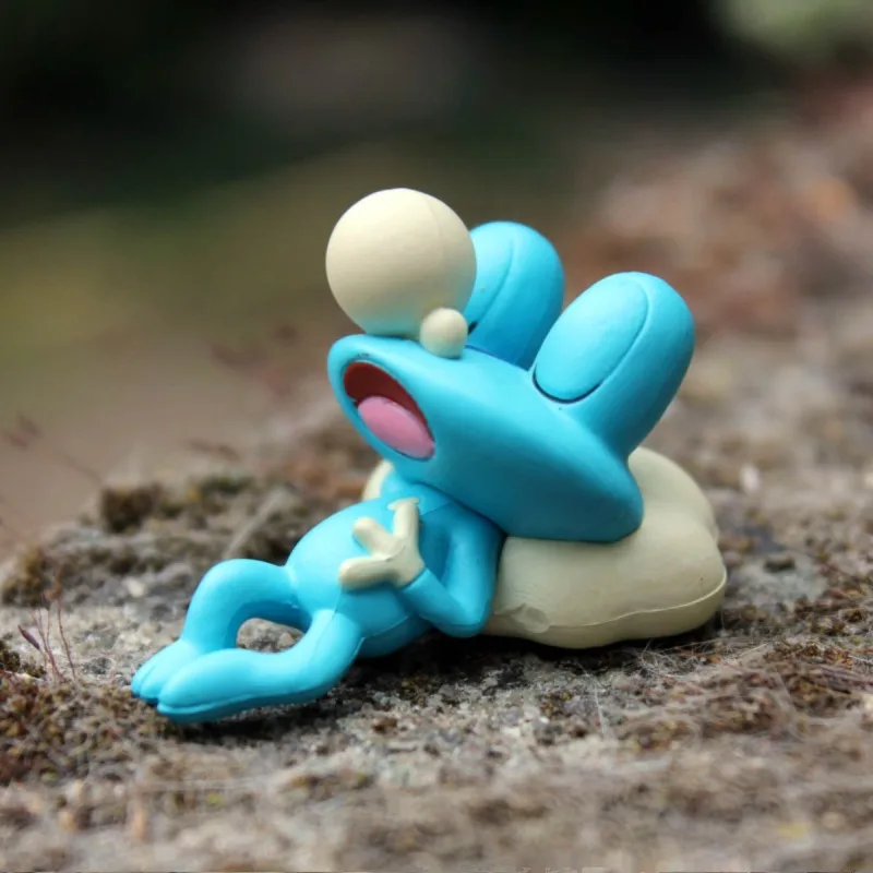 Pokemon Sleeping Bunnelby Fennekin Chespin Doll Фигурки Q Версия для детских подарков Коллекционные настольные украшения