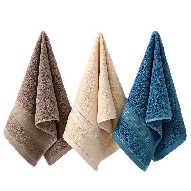 

100% Pure Cotton Towel Thick Soft Water Absorbent Household Adult Couple Daily Face Towel 40S Combed Cotton Cloud Towel