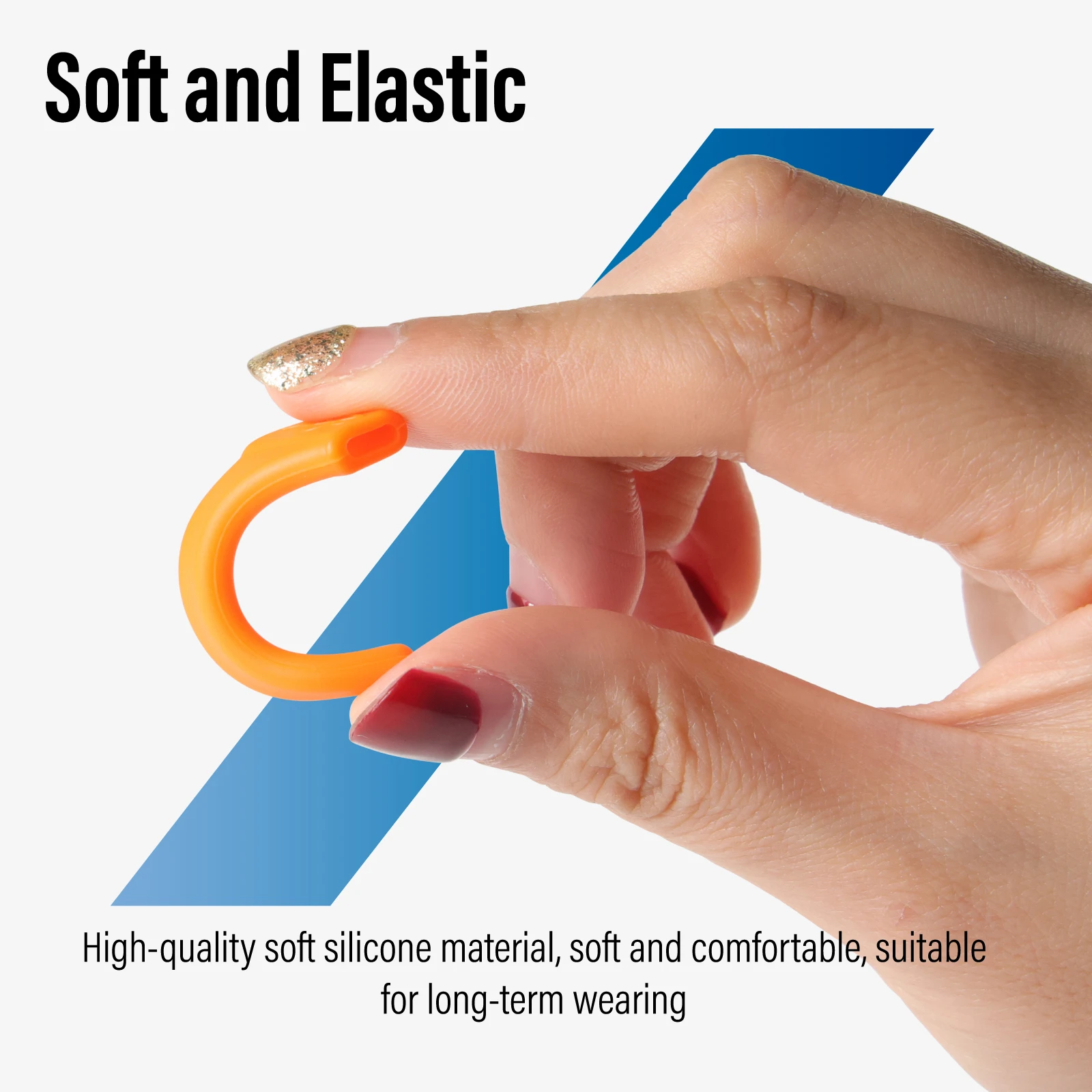 100 Pair Eyeglasses Ear Grips glasses anti-slip, comfortable Silicone elastic Eyewear temple tips sleeve retainer by dhotical