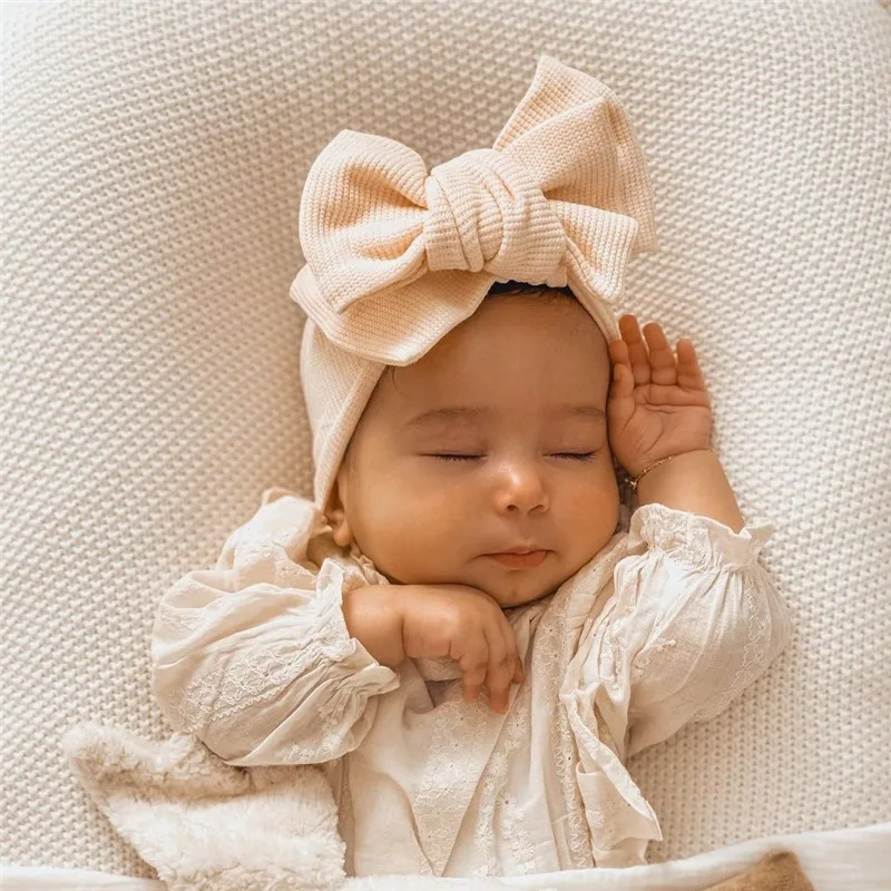 

Newborn Baby Hair Accessories Kids Headwear Baby Bow for Child Bowknot Turban Baby Headband