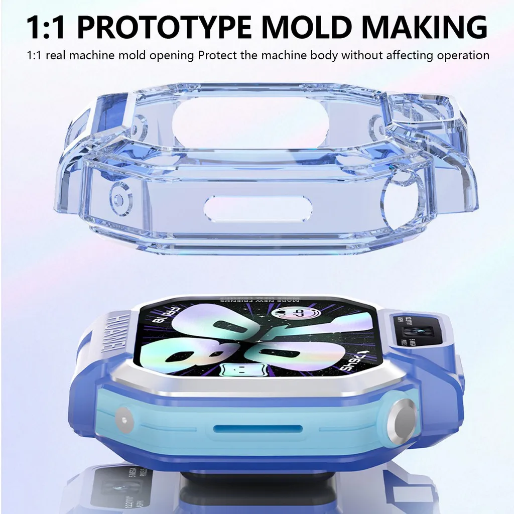 Case + 2PCS Tempered Glass for Huawei Watch X1 / X1 Pro Screen Protector Set Full Coverage PC Case Bumper Protective Film