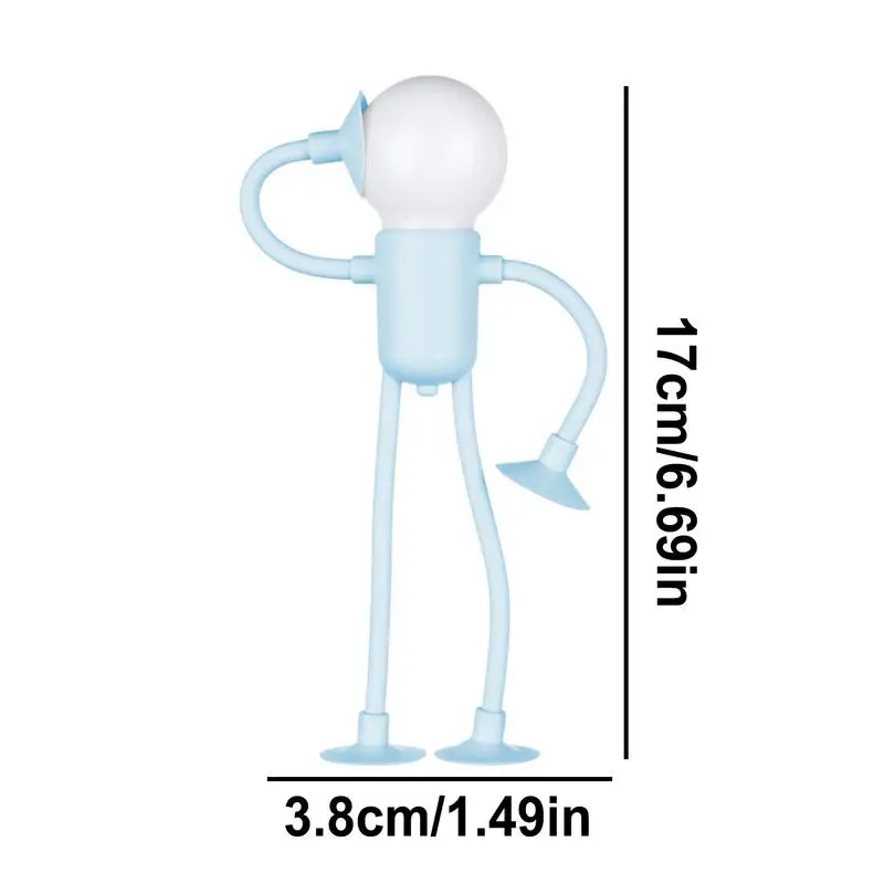 Veilleuse de dessin animé extensible avec ventouse, lampe de chevet amusante, salle d'étude, chambre à coucher, britannique