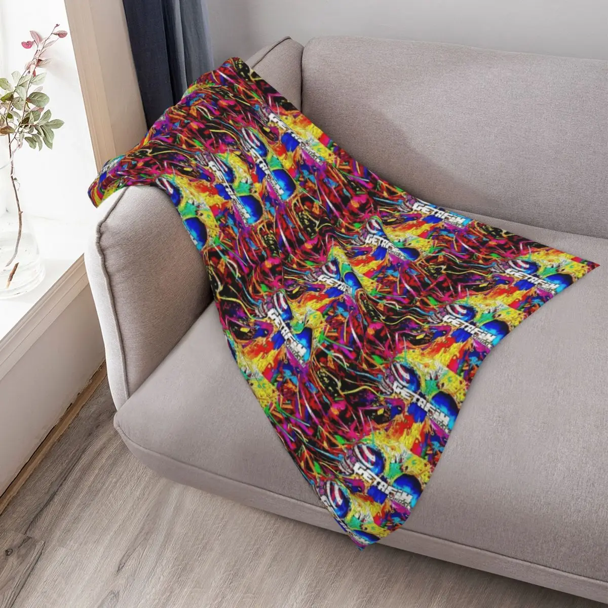 Getafix Visuals jeter couverture plage mignon linge de lit luxe St couvertures