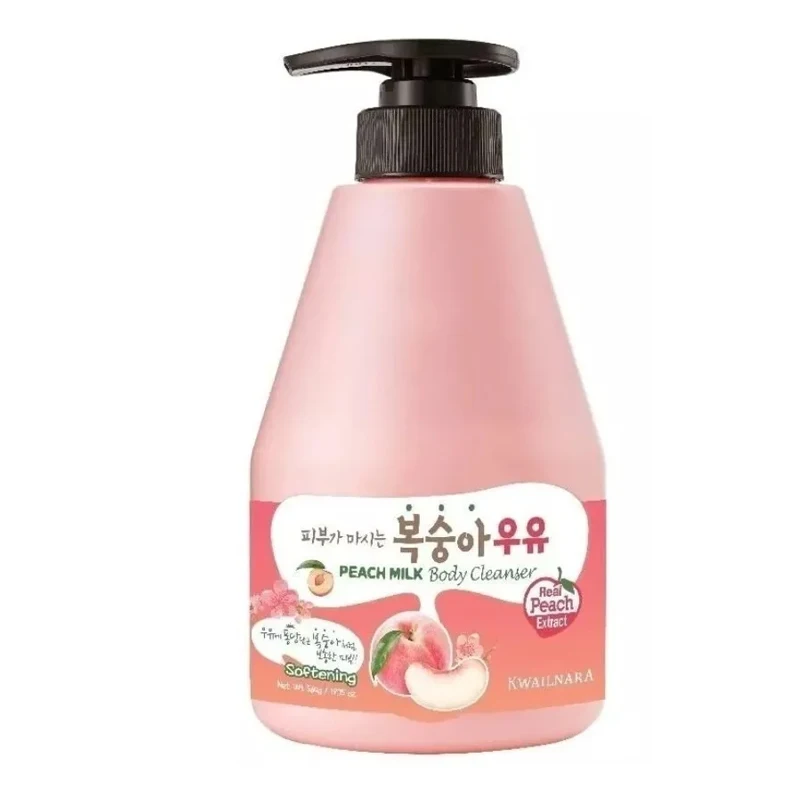 KWAILNARA Peach Milk Body Cleanser Skin Soft, Smooth And Refreshed Nourishing Hydrating Skin Sữa tắm toàn thân sữa 560g bottle