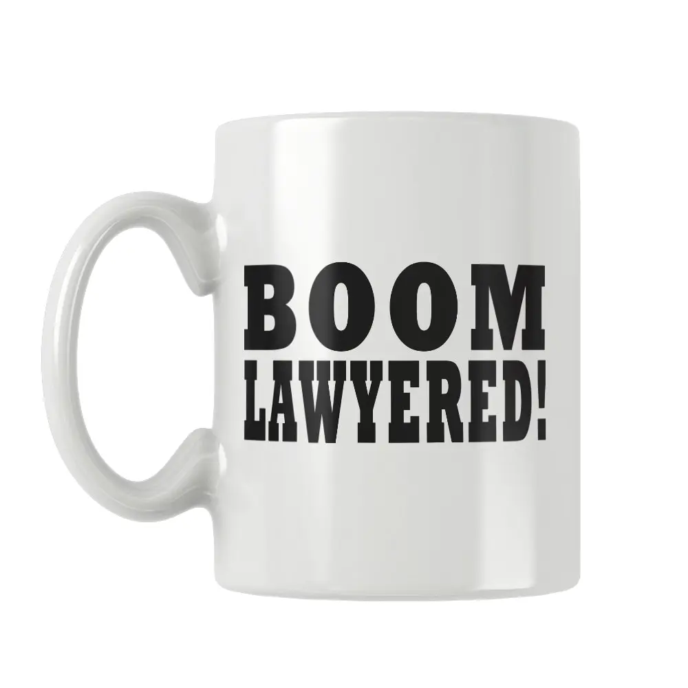 Boom Lawyered! Marshall HIMYM Mug White Ceramic Coffee Tea Beer Cup How I Met Your Mother Unique Special Gifts Women Men