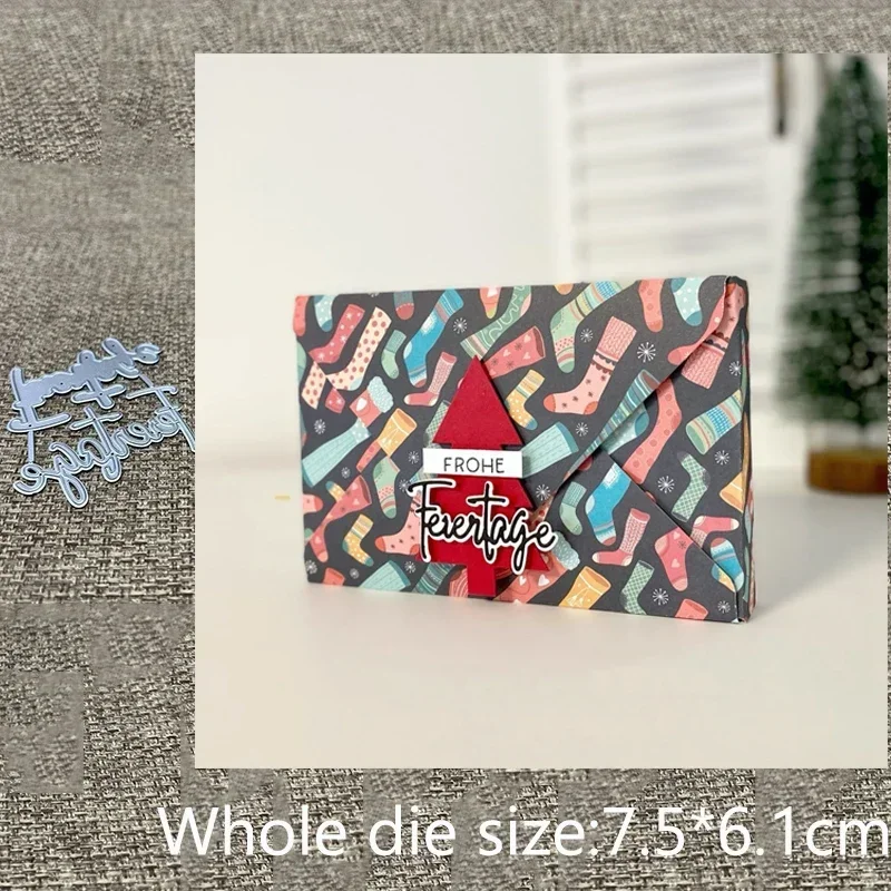 

Новый дизайн, металлическая вырубная форма-трафарет для декораций к немецким праздникам, для скрапбукинга, вырезания, тиснения, для альбомов, бумажных открыток и поделок