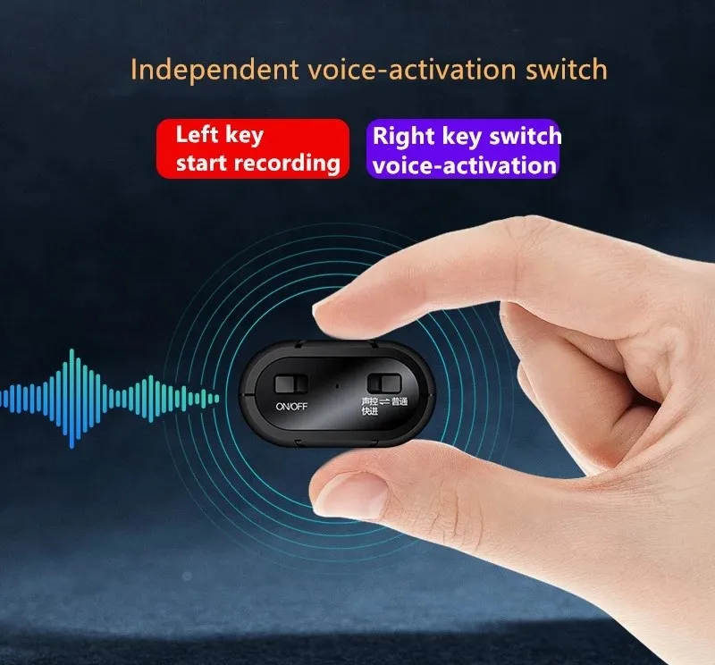 JOXINSH مسجل صوتي 500 ساعة الإملاء صوت الصوت المنشط محرك فلاش صغير رقمي احترافي #5