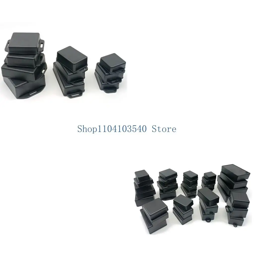 02DC Cable Cover Box with Mount Slots, ABS Wire Housing for Install Projects, Routing Work and Repair Use Daily Indoor