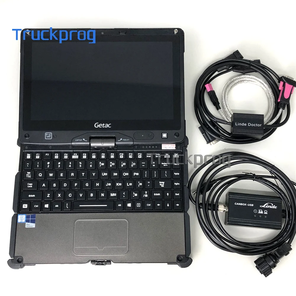 Getac Laptop Forklift Diagnostic Scanner For Linde Diagnostic Cable for Linde Canbox LINDE Doctor LSG Pathfinder diagnostic tool