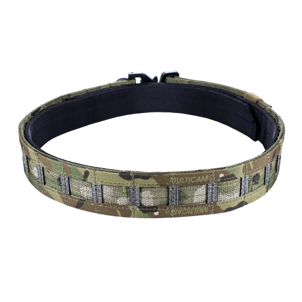 

Tactical Assaulter Combat Belt 2 Layer Rigid Quick Release Metal Buckle Patrol Waist Belt MOLLE Airsoft Hunting Accessories