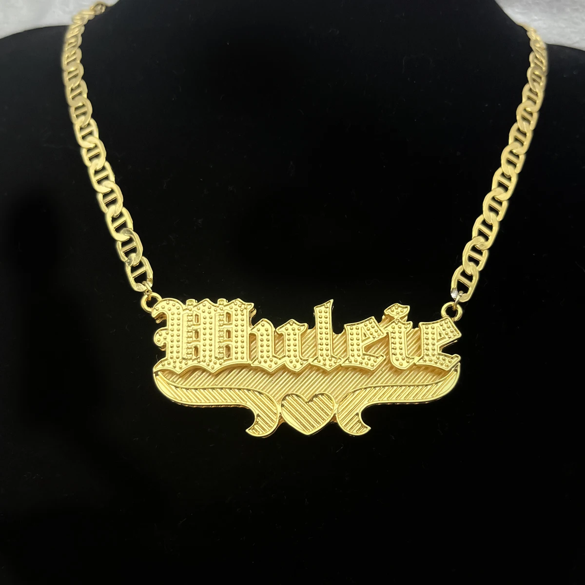 

3D Name Necklace Custom Double Necklace Customized Nameplated Necklace Custom Necklac For Women Jewelry