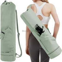 2025 new hot sale women large capacity yoga mat backpack multi-functional travel bag sports fitness bag yoga mat bag a001