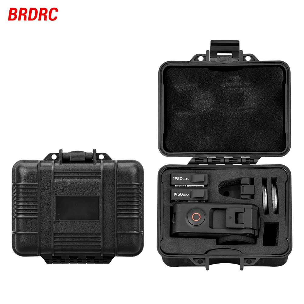 

BRDRC Storage Box for DJI Osmo Action 5 Pro/4/3 Hard Waterproof Portable Carrying Case Storage BagTravel Case Camera Accessories