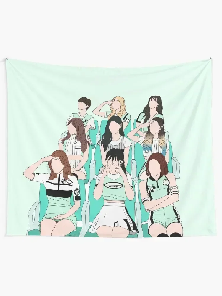 TWICE CHEER UP Tapestry Room Decorating Aesthetic Aesthetic Room Decoration Wall Deco Tapestry