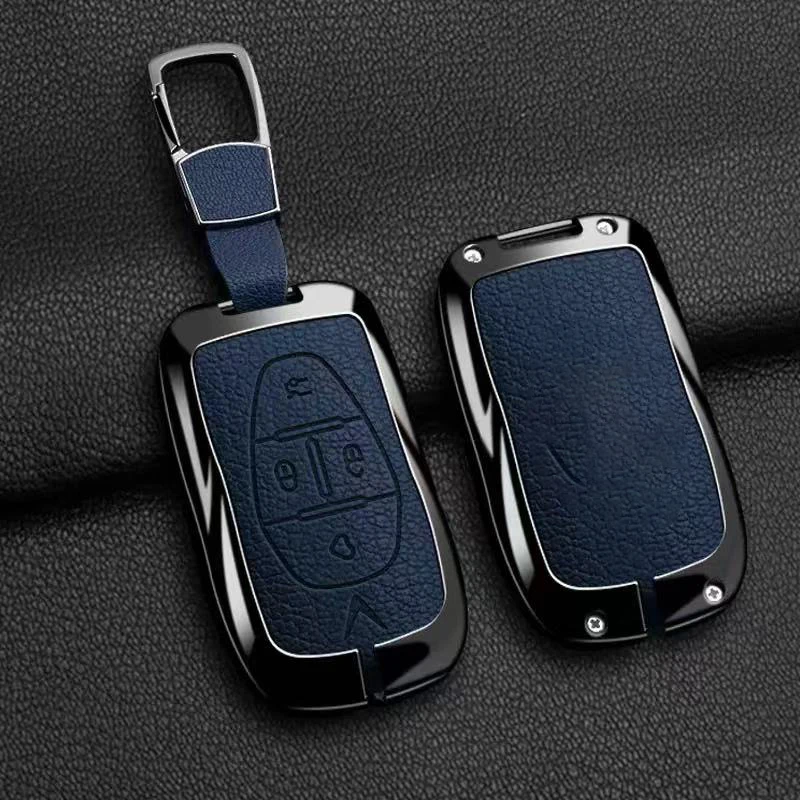 حافظة مفاتيح السيارة من سبائك الزنك ، Vinfast VF3 5 6 7 8 9 31EV 32EV 33EV LUX A2.0 SA2.0 V8 غطاء حماية مفتاح السيارة ملحقات سلسلة المفاتيح