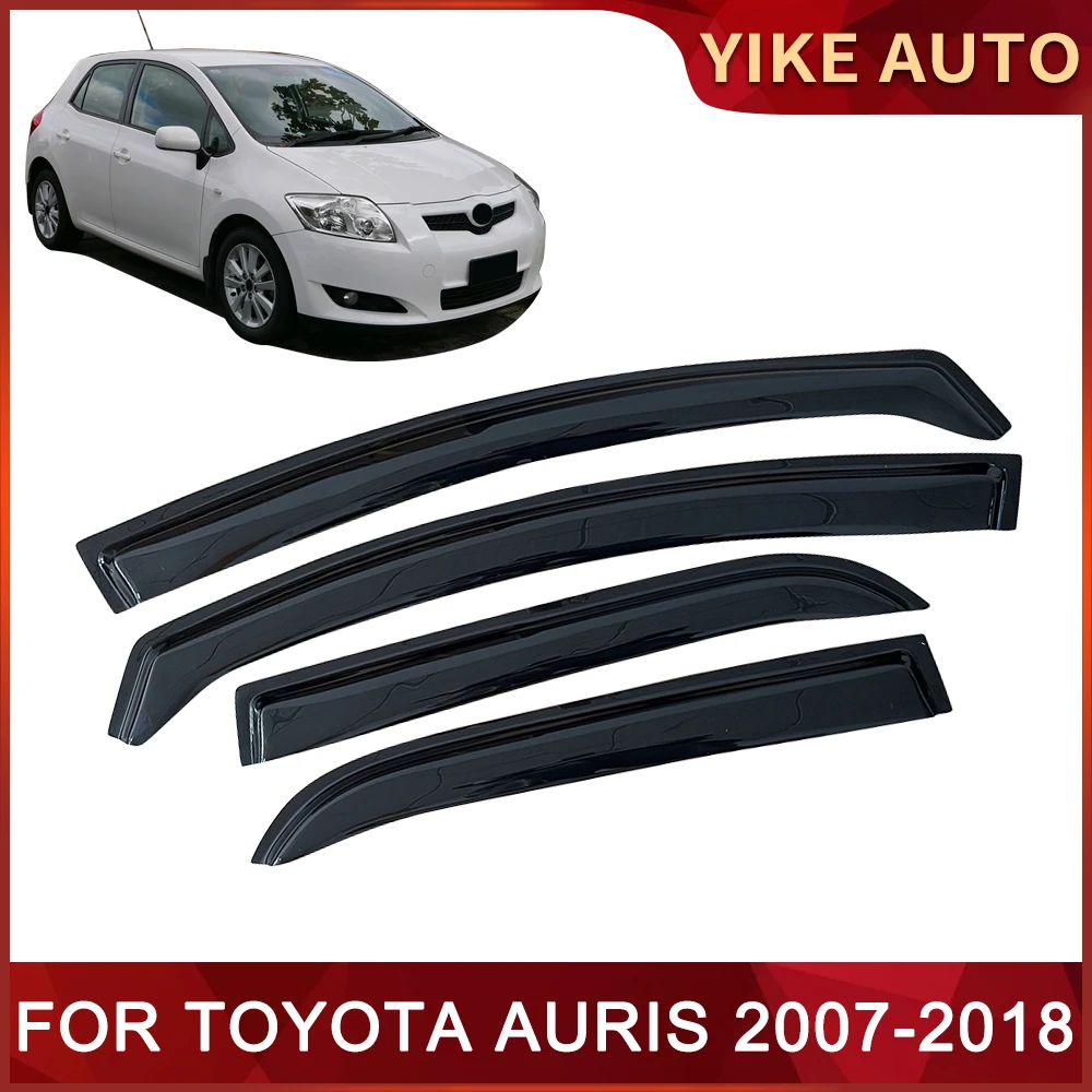 

Оконный козырек для TOYOTA AURIS 2007-2018, Погодоустойчивый дверной козырек, защита от ветра, солнца, дождя, боковые окна, ветровые дефлекторы, автозапчасти