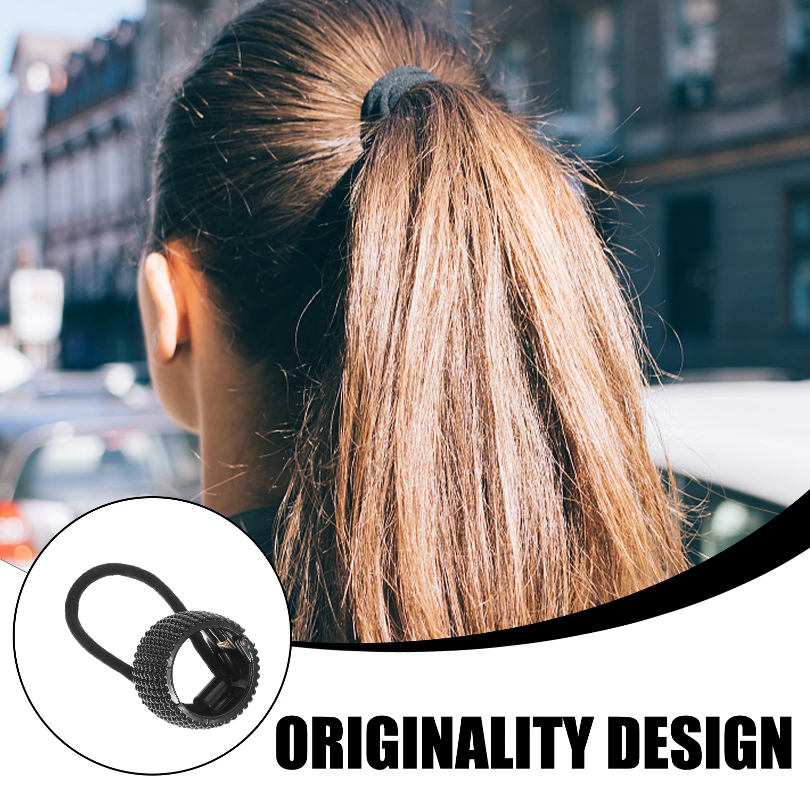 

Ponytail Hair Tie Cuff Accessories Elastic Band Premium Material Unique Design Fashion Addition Daily Wear Party Purpose One