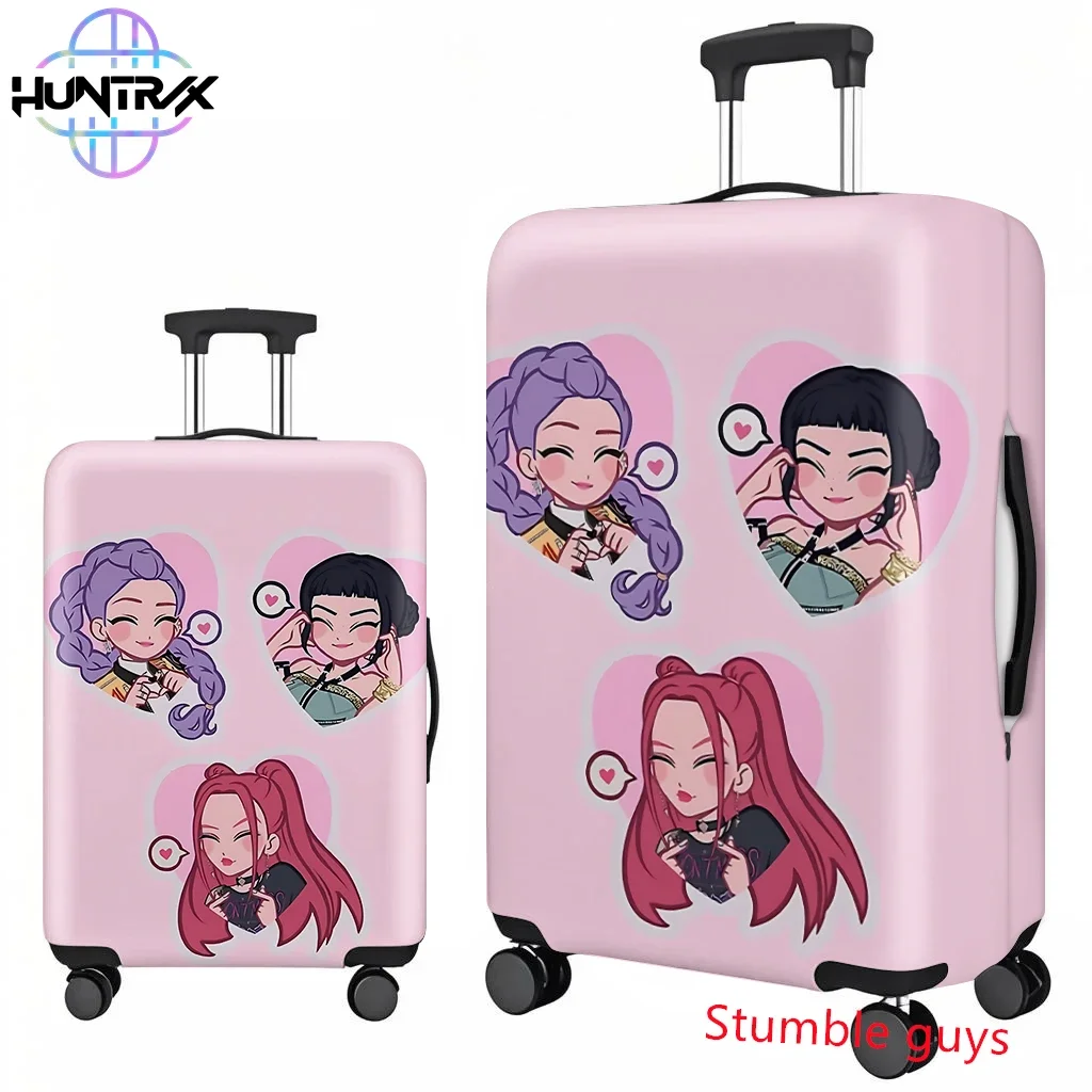

Anime Demon Hunters Kpop Suitcase Cover Protective Sleeve Fits 18-32 Inch Luggage
