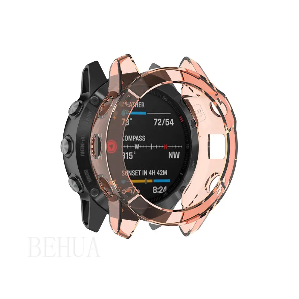 BEHAU Protective Case Cover For Garmin Enduro Smart Watch Replacement TPU Protector Protection Cases Shell Wristband Accessories