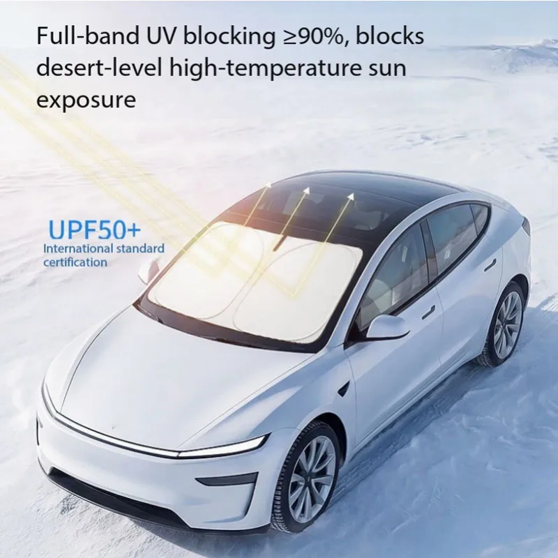 

Suitable For Model 3 Sun Visors Model Y Sunroof Sunshades Car Sun Protection And Heat Insulation Accessories Retractable Car Roo