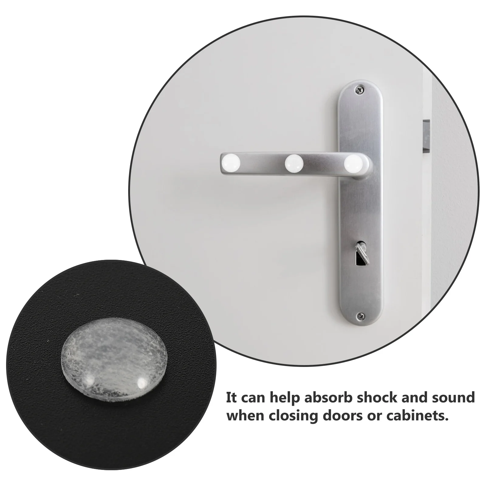 

100Pcs Cabinet Bumpers Clear Door Stoppers Anti-Scratch Wall Protectors Shock Absorbent Pads Cabinet Door Bumper