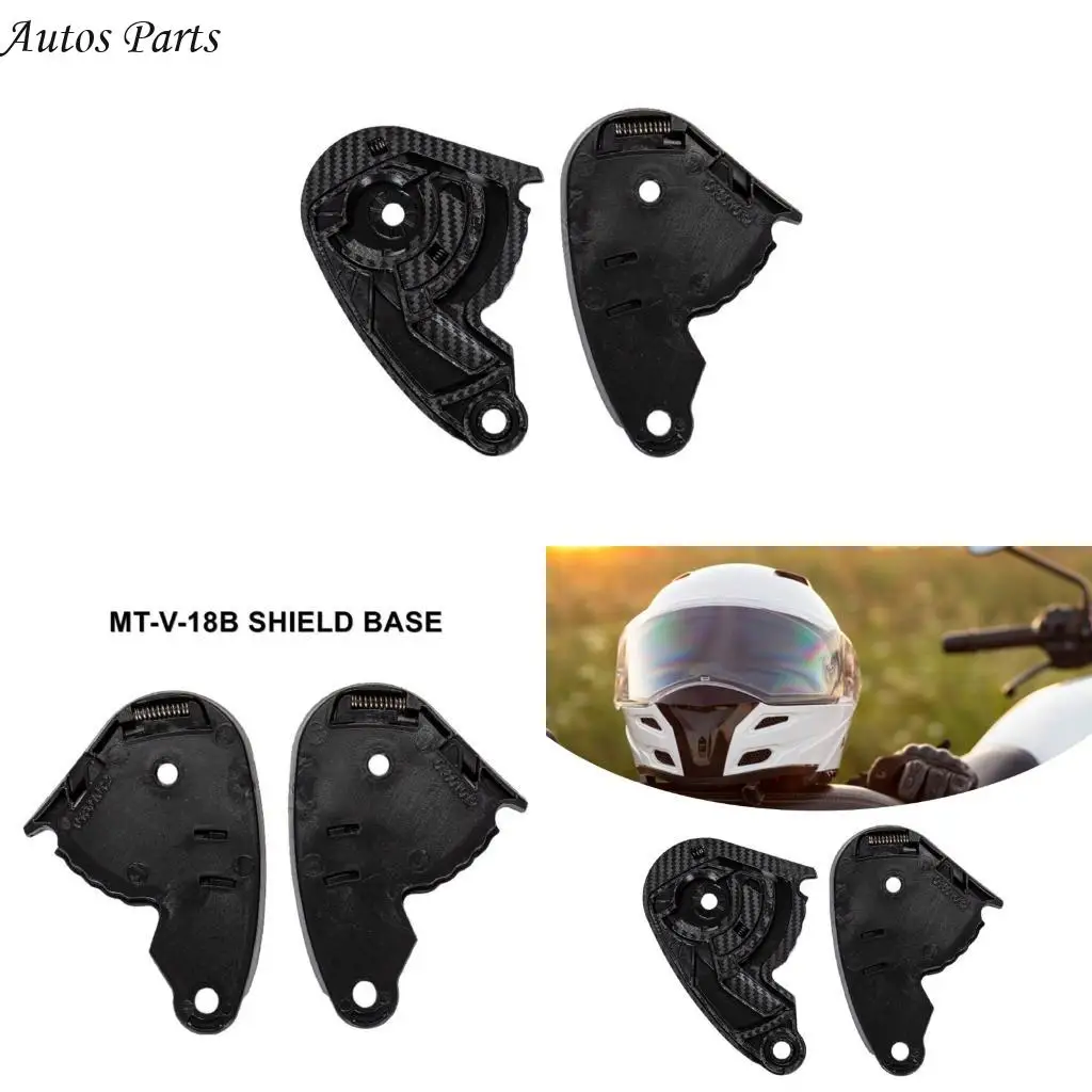 

57BA 1 Pair Face Shield Visors Base for Darken Replacement Motorcycle Helmets Visors Base Plate Easy Installation
