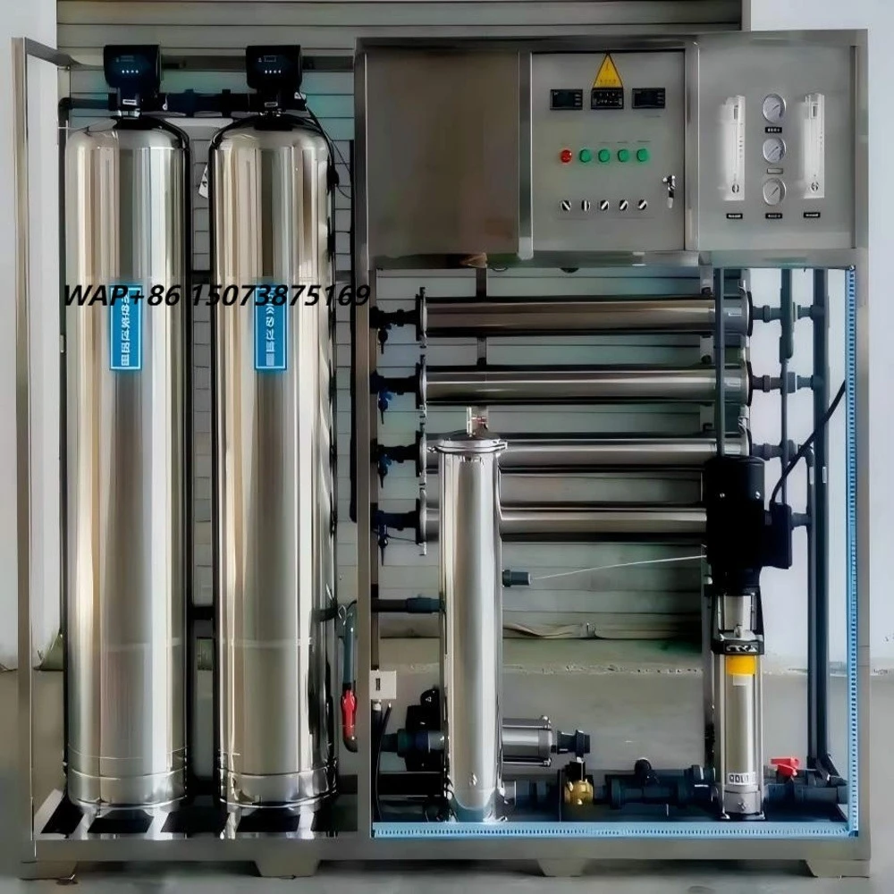 Small Automatic Seawater Desalination Equipment 1 Year 2000L/Hour Productivity Compact Design for Coastal Residential Use