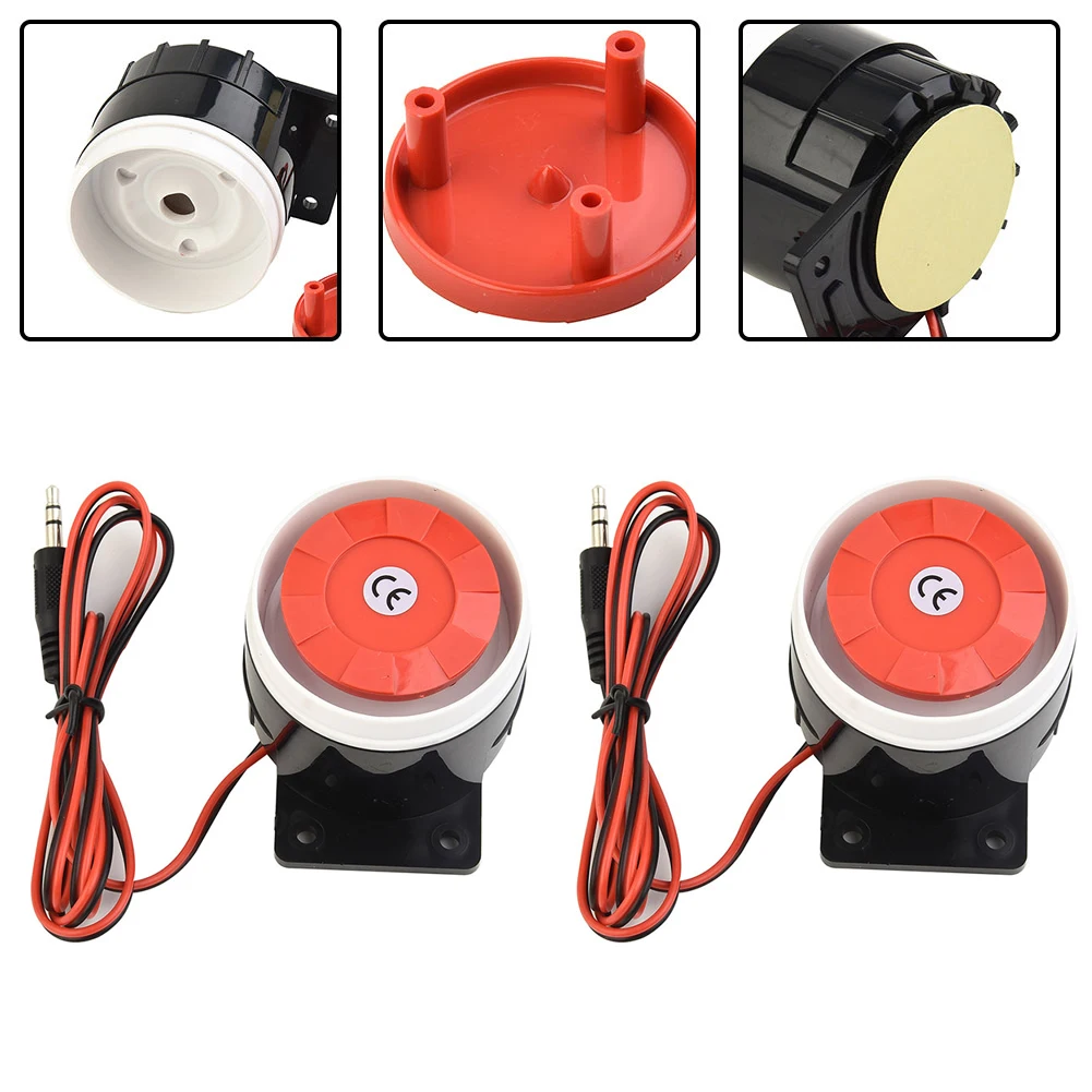 DC 12V 120dB Loud Indoor Siren Wired Alarm For Home Security Sound Alarm System Compact ﻿Home Security Accessories