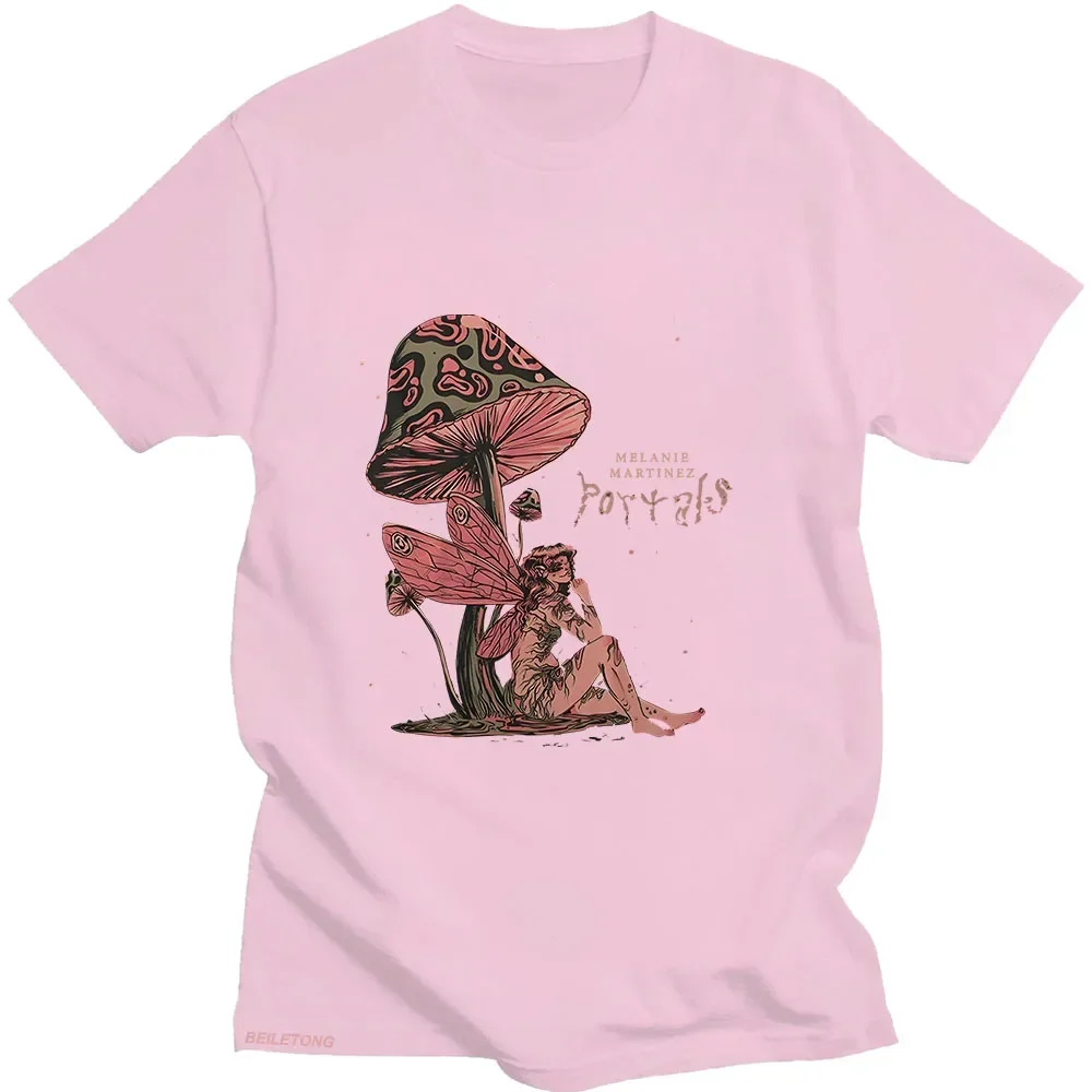 Dames T-Shirts Melanie Martinez Portals Tour Tshirt Katoenen T-Shirts Vintage/Retro Grafische T-Shirts Esthetische Korte Mouw