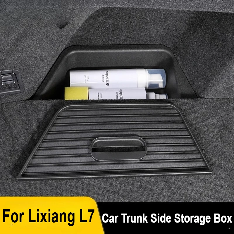 

Для Li Lixiang L7 автомобильный багажник, боковой ящик для хранения, идеальный багажник L7, скрытый ящик для хранения, модификация внутренних аксессуаров