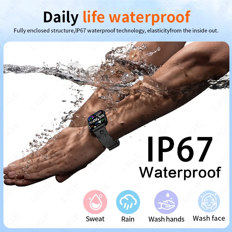 LIGE 2025 Smart Watch Men