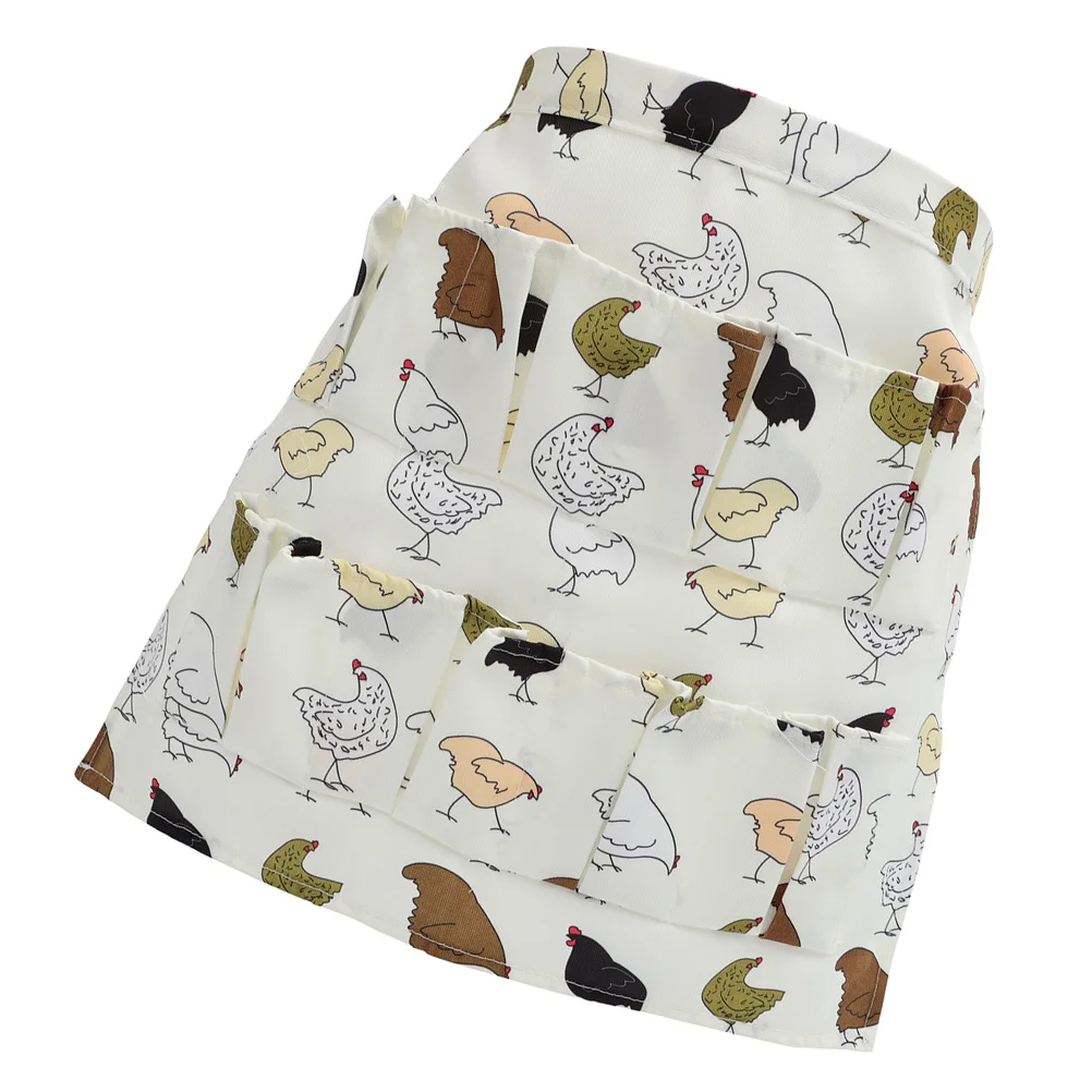 Egg Apron Holder Pockets Collecting for Household Chicken Farm Fabric Gathering