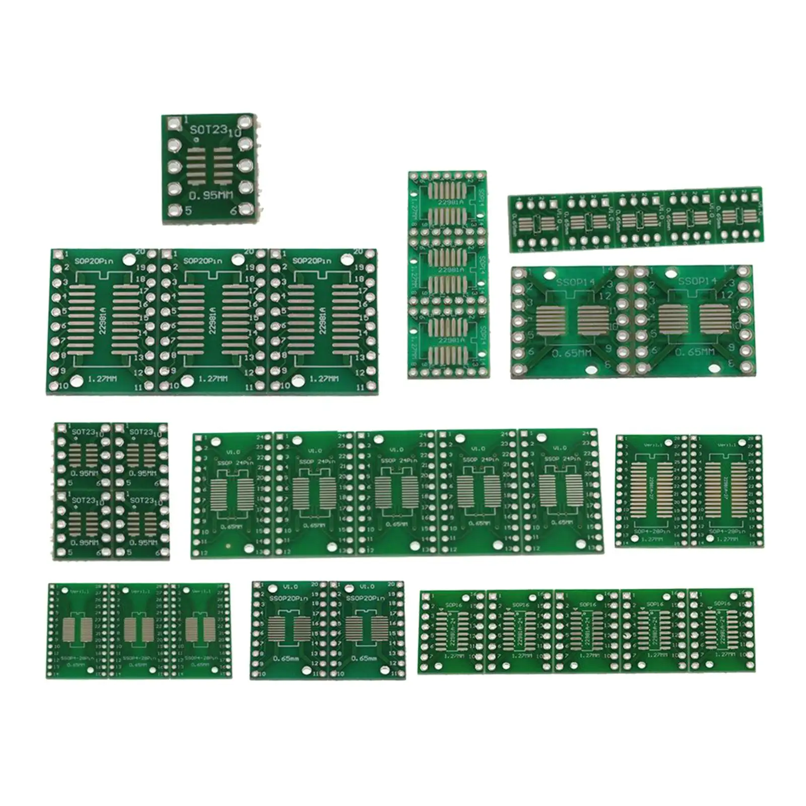 35pcs SOP PCB Board Adapter Connector Adapters for DIY Power Supply/breadboard Design