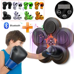 Intelligent Music Boxing Machine Bluetooth Electronic Punching Pad 2-5 Light Mode USB Boxing Training Wall Target for Kid Adult