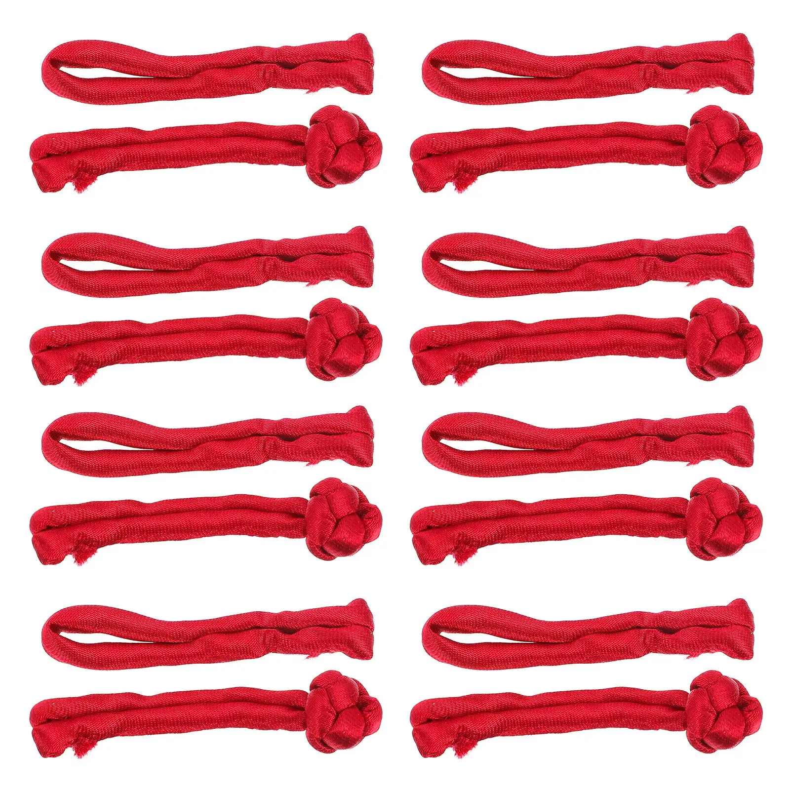 

20 Pcs Chinese Frogs Closure Sewing Fasteners Satin Buttons for Coats Skirt Suits Sweaters Vintage Embellishment Durability