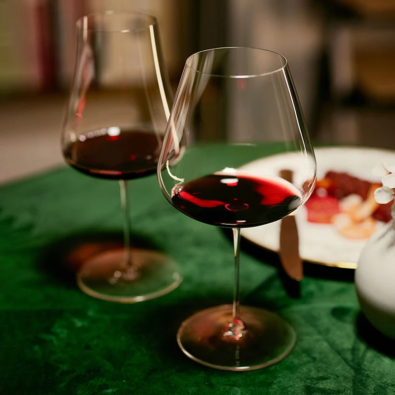 JINYOUJIA 650ml Red White Wine Universal Wine Glass Handmade Light Thin Crystal Glass Premium Quality Nude Style Goblet Home Use