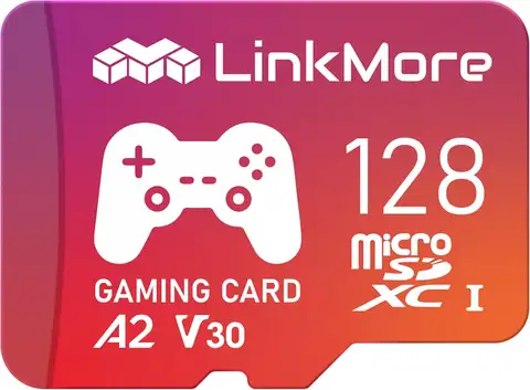 128GB Gaming Micro SDXC Card, A2 UHS-I U3 V30 Class 10, Read Up to 160 MB/s, Write Up to 100 MB/s, Includes SD Adapter