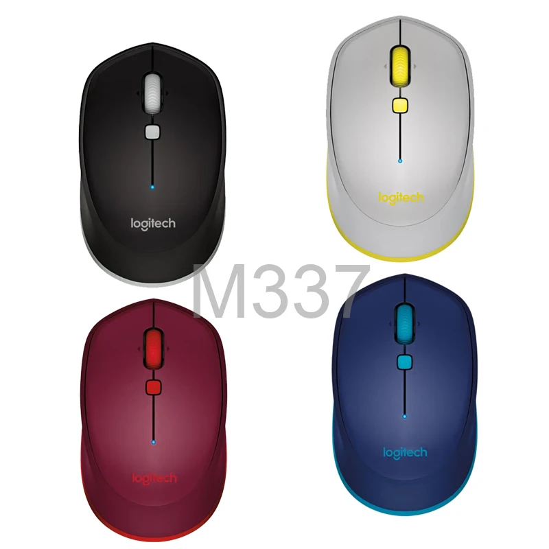 Imagem -04 - Logitech Original M336 M337 sem Fio Bluetooth Mouse1000 Dpi para Windows 10 Mac os x 10.8 Chrome os Android 3.2