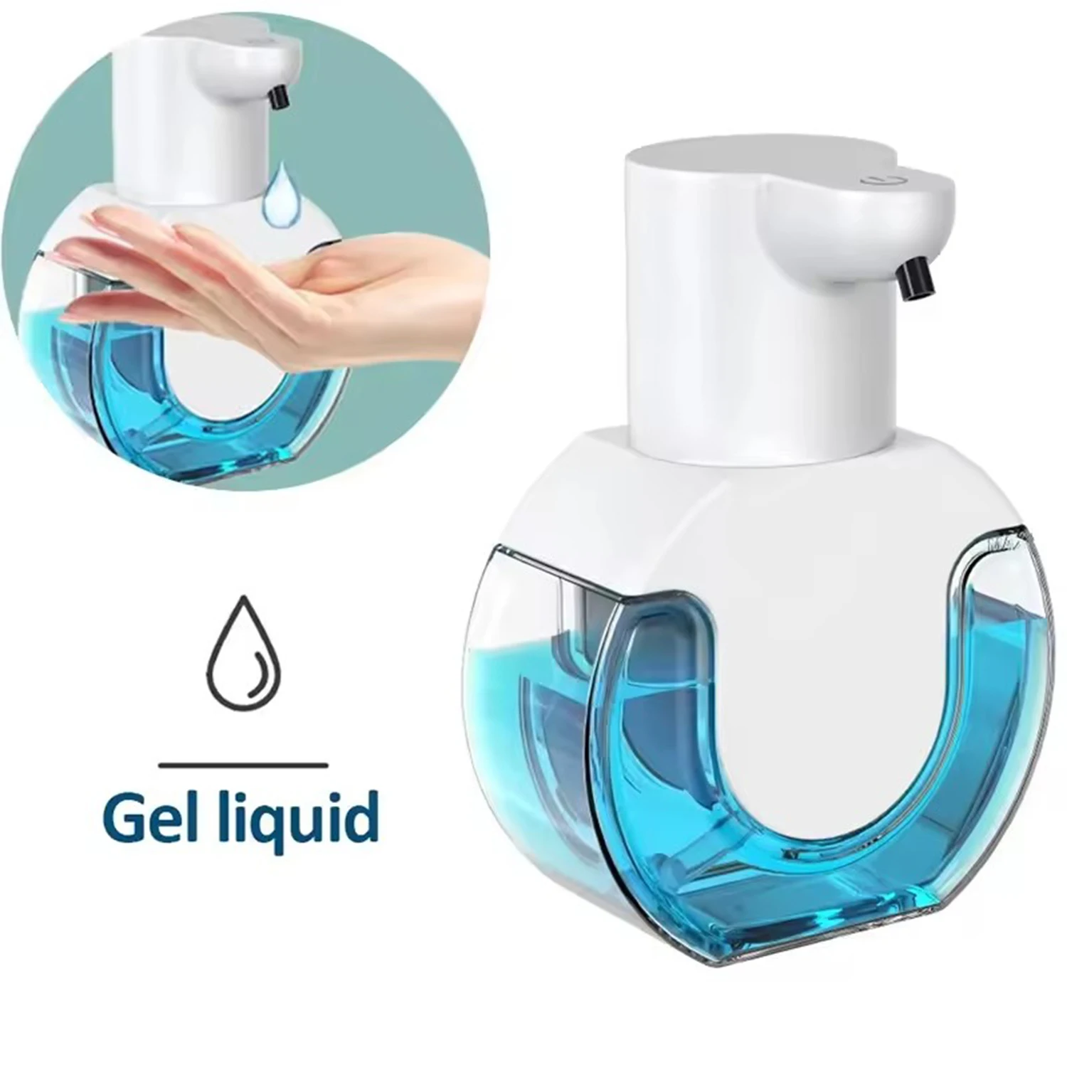 New Wall Mounted Automatic Soap Dispenser Foam Smart Hand Washing Machine 500ml Liquid Rechargeable Bathroom Induction Sensor