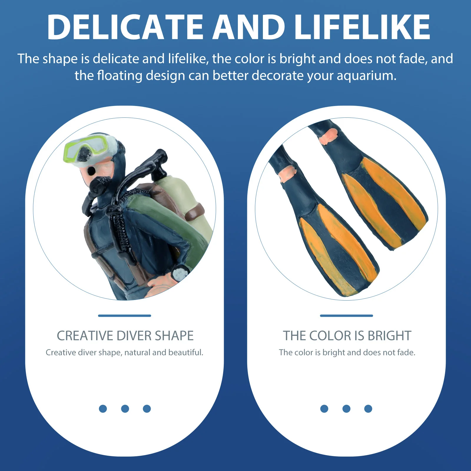 

Resin Diver Ornament for Fish Tank Aquarium Simulation Decor with Strong Wear Resistance and Natural Lively Atmosphere