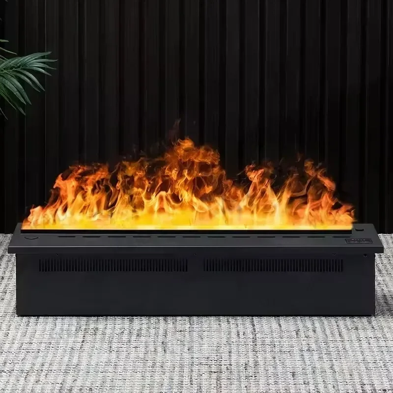 Atomized Fireplace Simulated Fire Home 3D Decorative for Living Room TV Cabinet Embedded Electronic Steam Flame Fireplace