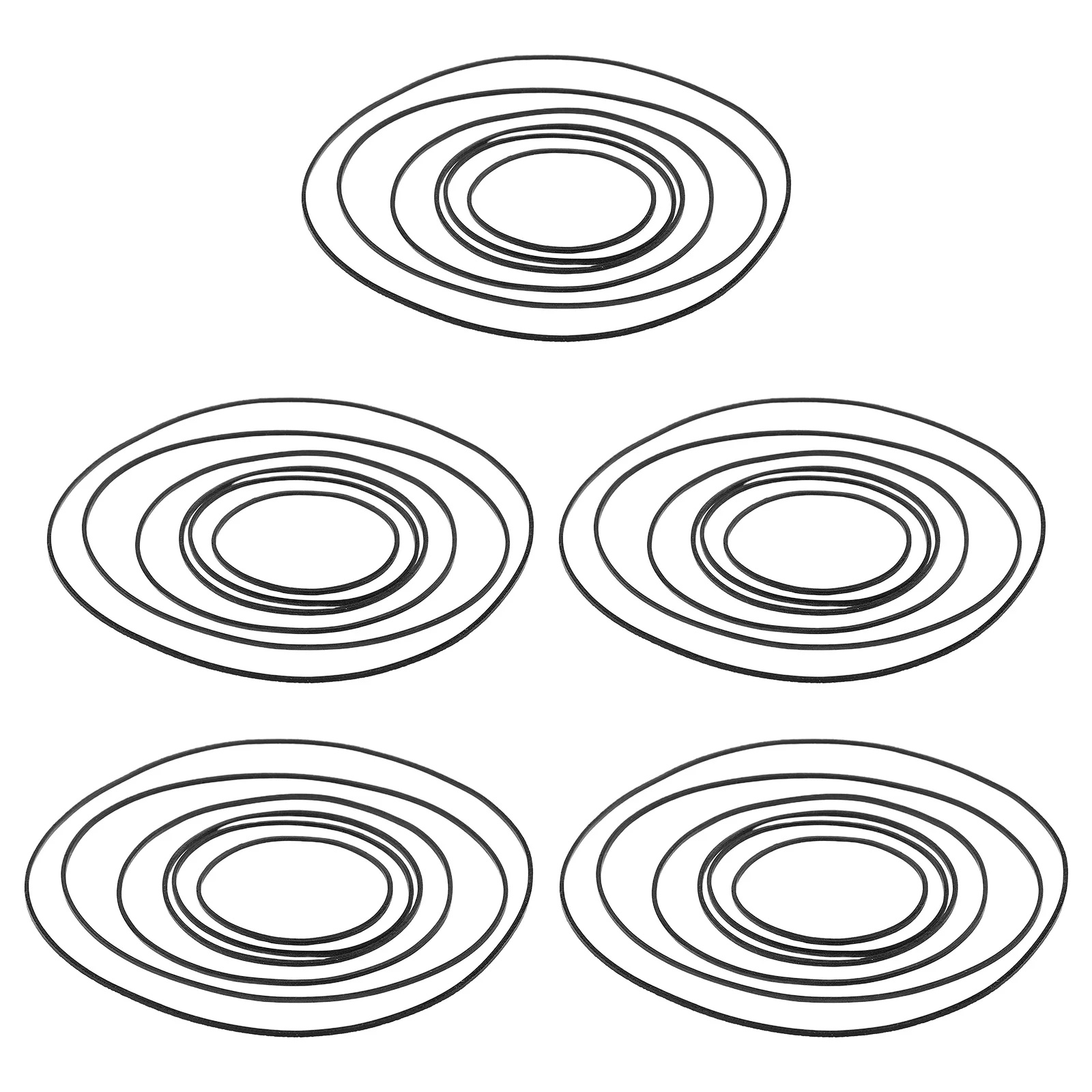 

30pcs Cassette Player Rubber Replacement 45- Universal Drive Belts Tape Recorders Record Players Durable Wear