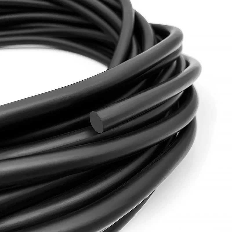 Durchmesser 1mm-10mm, 1M-5M, massiver schwarzer FKM-Rundstreifen, O-Ring-Gummischnur, gute Abdichtung, öl- und chemikalienbeständig, Dichtungsband für Autotürdichtungen – Detail 7