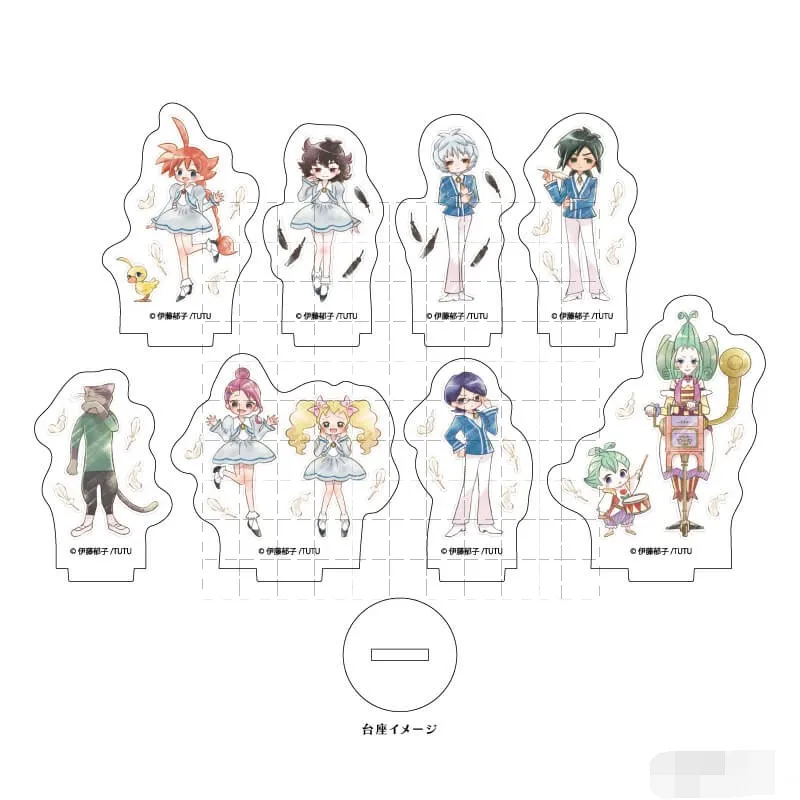 Anime Ahiru Mytho Rue Fakia Ruu Acrylic Stand Doll Game Mini Figure Model Plate Cosplay Toy for Gift