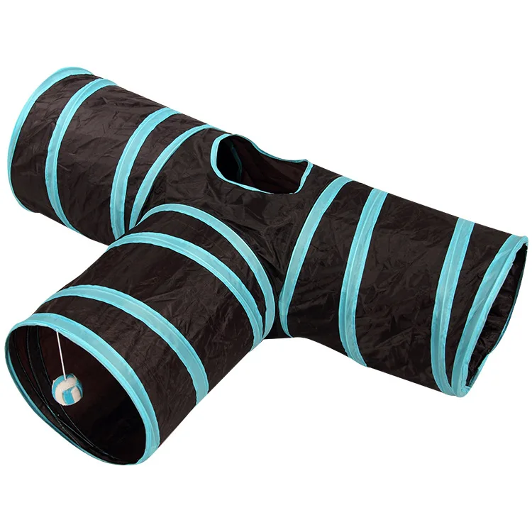 

Rainbow Cat Tunnel pet track roller dragon passage interactive pet supplies